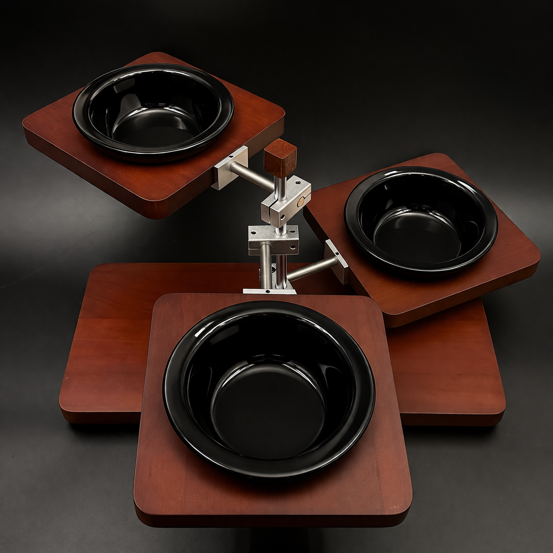 Wood Series — Triple Bowl